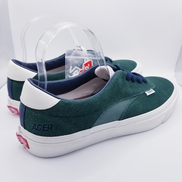 Vans Acer Ni SP Ultracush Dark Green Suede Sneakers NWT Men 9 Women 10.5 - Picture 6 of 11
